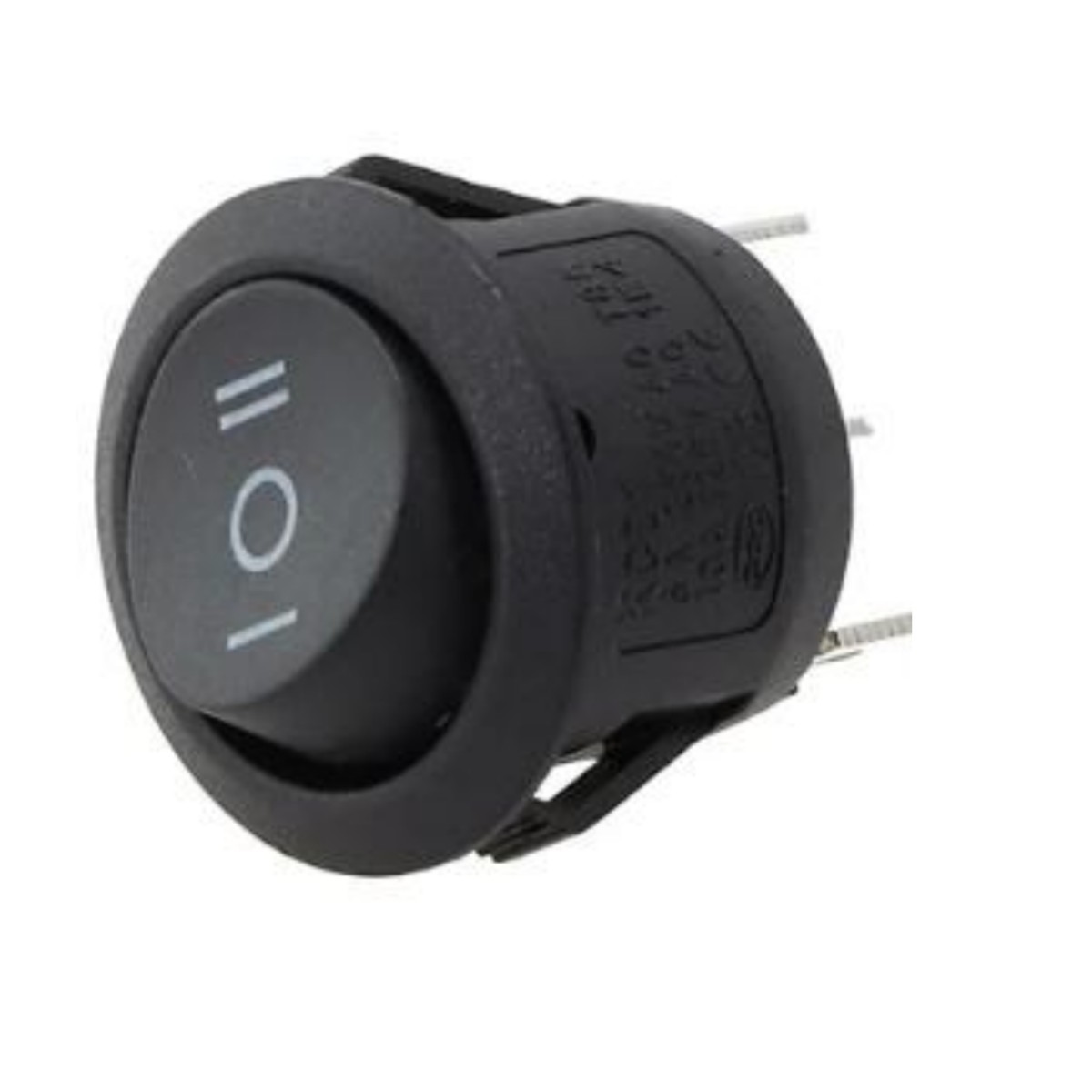 On/Off/On Black Round Rocker Switch Car Automotive 20mm SPDT 2 Way Dash SPST Contact 3Pins Toggle Switch Rocker Switch