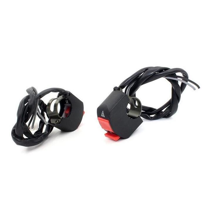 Motorcycle ATV Bike Handlebar Kill Stop Switch ON OFF Button Bullet Connector with 3 wire