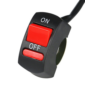 Motorcycle ATV Bike Handlebar Accident Hazard Light Switch ON OFF Button