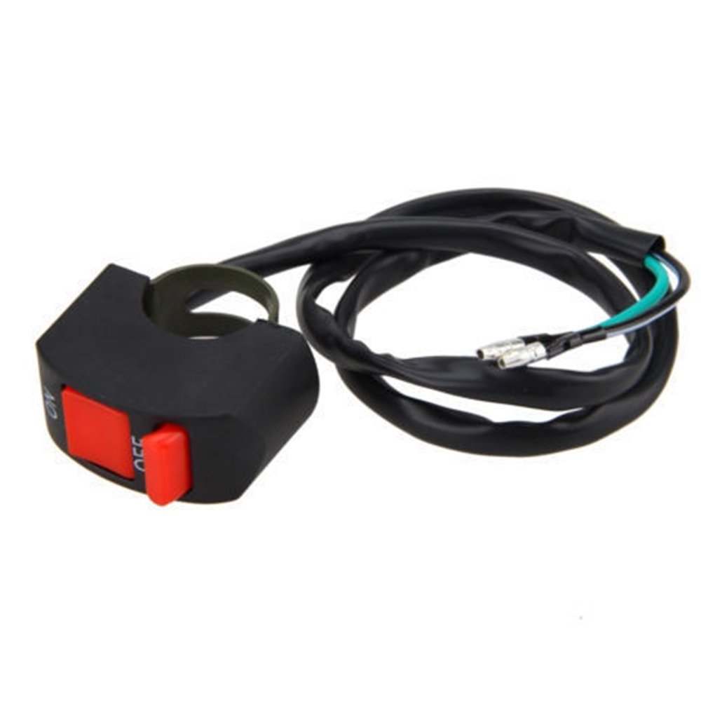 Black Red Kill ON-OFF Switch For ATV Motorcycle Scooter Dirt Bike w/7/8'' 22mm Handle Bar