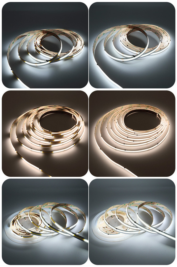 smart flowing led cob running water led strip 24v 420led white 4000k 6500k rgbic strip light cob running led strip light