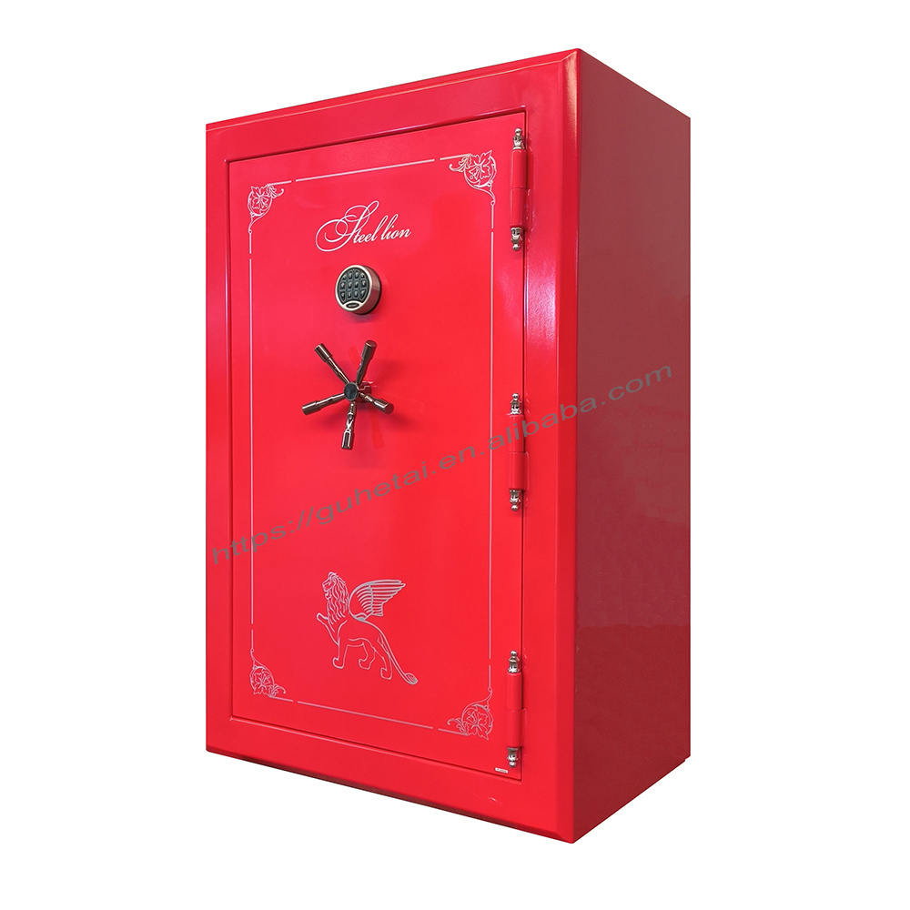 High Gloss surface gun safe home use Fireproof gun security storage cabinet with UL electronic lock