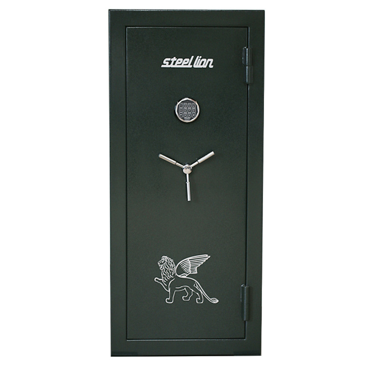 dependable steel gun safe with electronic treadlock gun safety box