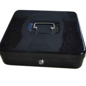 High Quality Cash Box Key Lock Metal Money Safe Cash Box