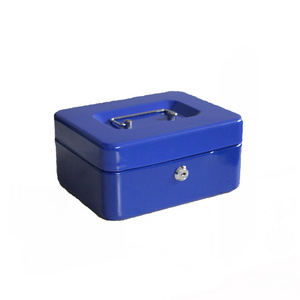 Portable Metal Money Safe Cash Box with Combination Lock or Key Lock Box