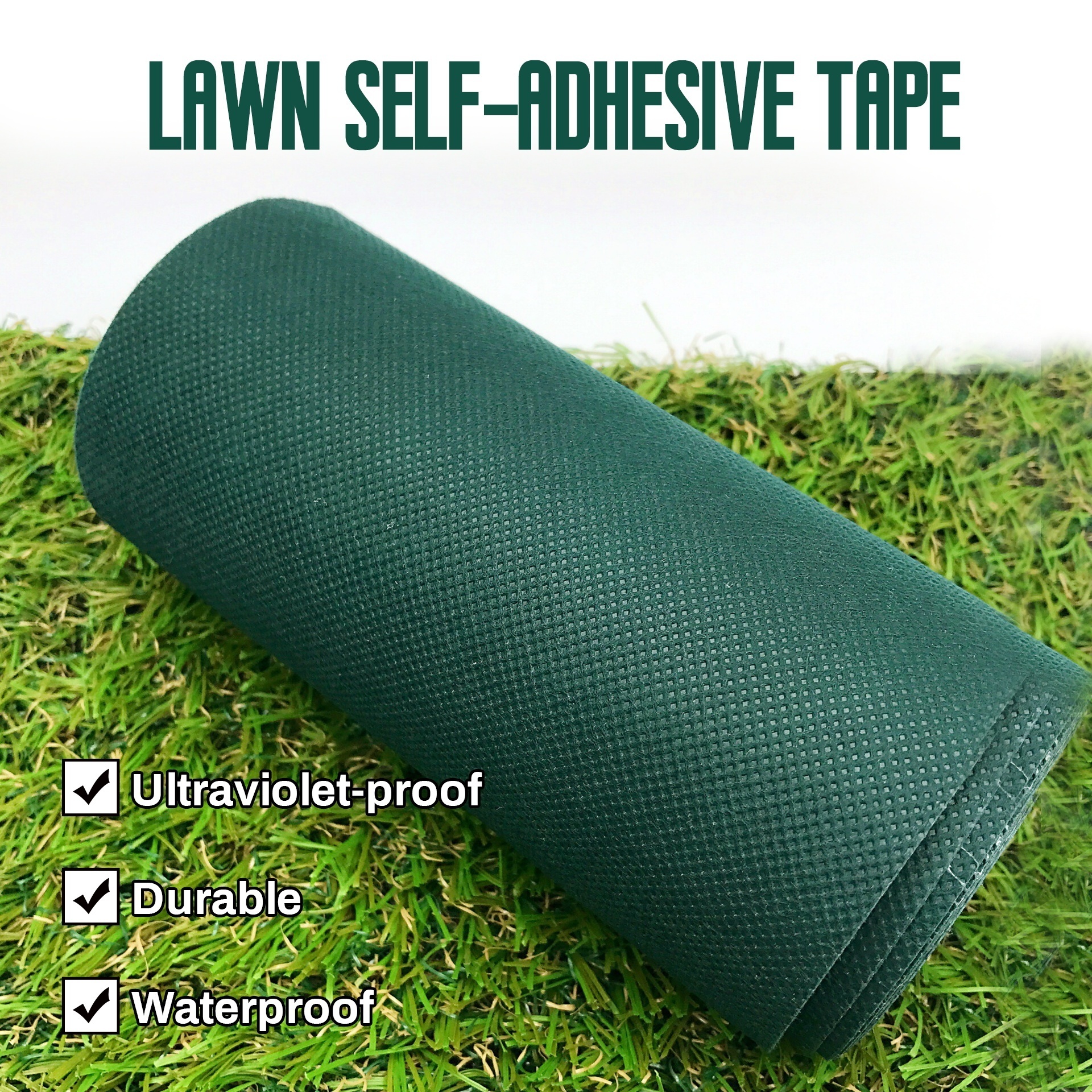 Free Sample Strong Self-Adhesive PE Lawn Joining Tape Single Side Hot Melt for Artificial Grass Seaming Waterproof Feature