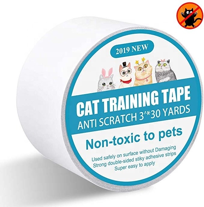 pure items Cat Scratch Deterrent Tape  Double Sided Carpet Protector Pet Tape for Carpet Furniture Couch Door