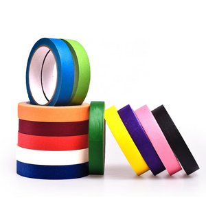 Color masking tape made in China. Vibrant rainbow colored teacher tape, perfect for art, labeling and classroom decoration