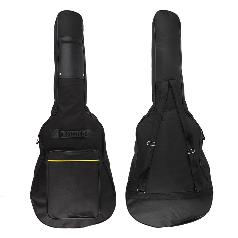 Waterproof Guitar Case Double Strap Padded Black Guitar Case Durable Backpack Shoulder Strap Classical Guitar Bag For 40