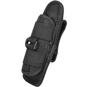 Flashlight Holster, Tactical Pounch Hunting Light Holder Duty Belt Clip Adjustable Torch Carry Case, Nylon Fixing Strap