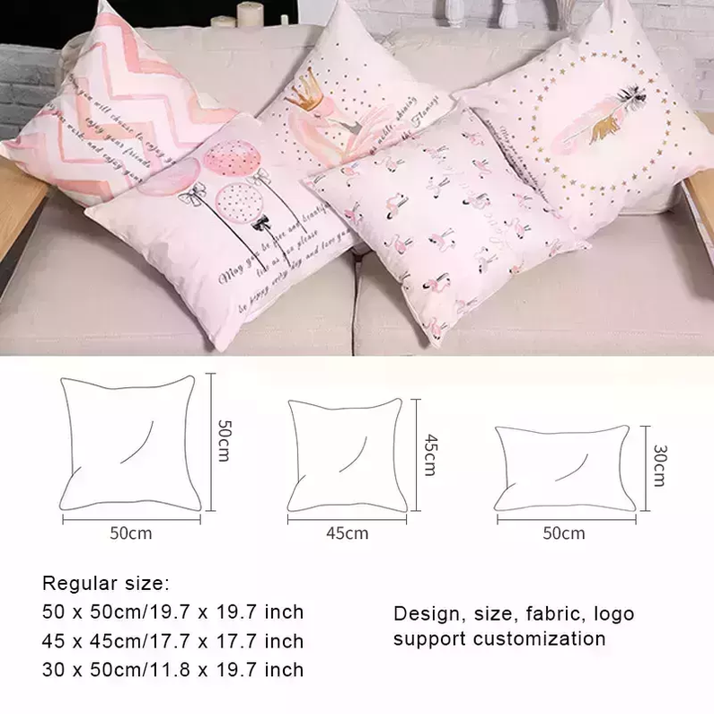 Throw Pillow Cover Infused Custom Pillows Organic Waterproof Cotton Anime Embroidered Wholesale Body Low Price Hotel Pillow Case