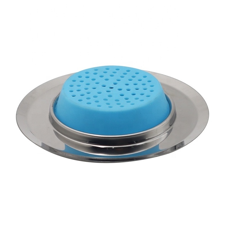 Guida 661058 Hair Catcher Sink Drain Silicone Sink Strainer Hair Stopper for Kitchen Bathroom Drain Cover