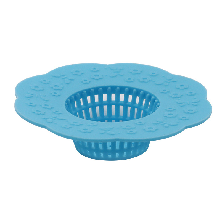 Guida 661054 Hair Catcher Sink Drain Silicone Sink Strainer Hair Stopper for Kitchen Bathroom Drain Cover