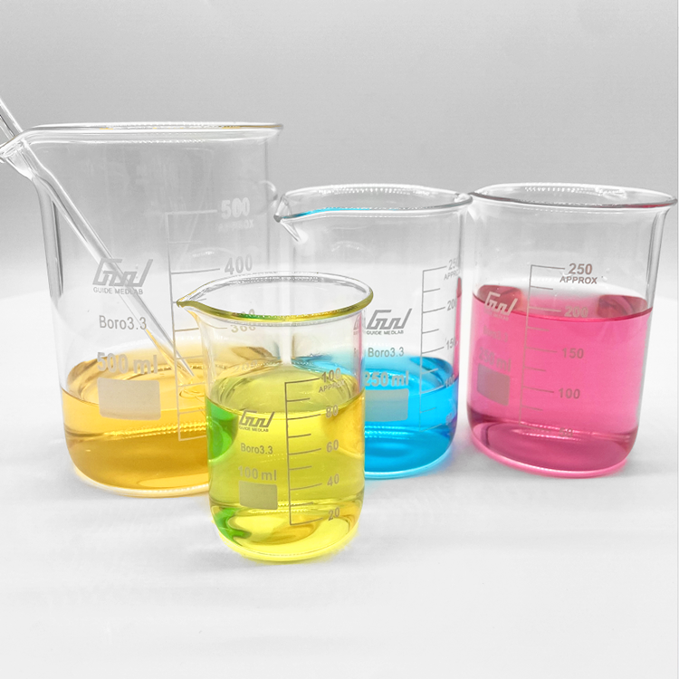 Wholesale laboratory beakers 500ml 1000ml graduated glass beaker