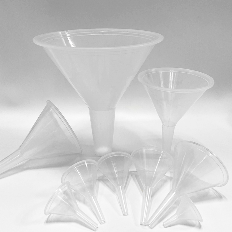 60mm 70mm 90mm 120mm laboratory use science research disposable different sizes of pp  plastic funnel