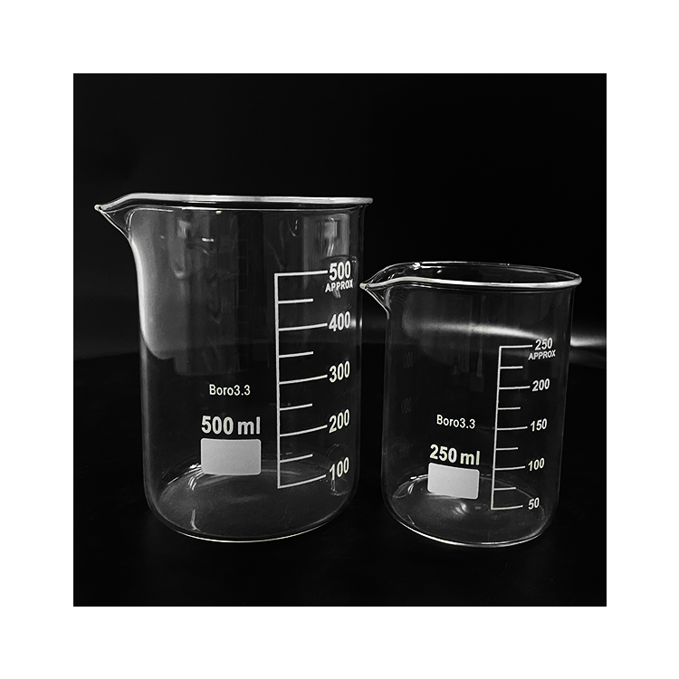 Wholesale laboratory beakers 500ml 1000ml graduated glass beaker