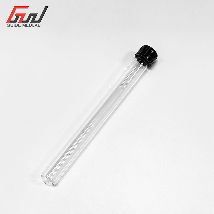 Laboratory use round bottom or flat bottom glass test tube 15 150 glass test tube with screw lid