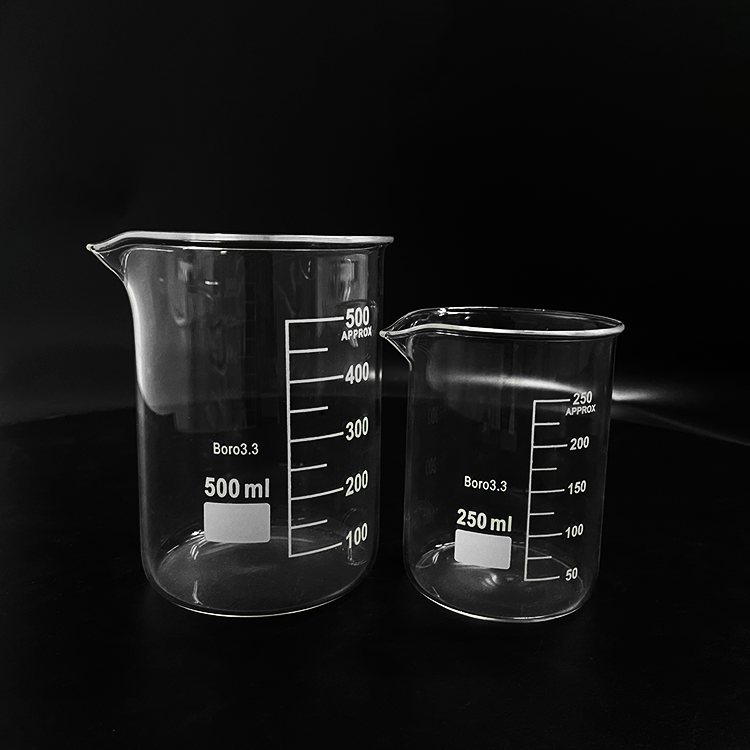 Wholesale laboratory beakers 500ml 1000ml graduated glass beaker