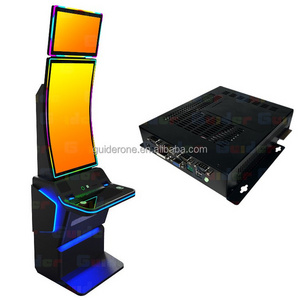 Coin Operated Games Customized Design 43" Curved Screen Monitor Video Game Board Skill Machine With Wireless Charge Function