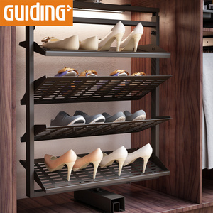 Shoe Rack Shelf Storage Closet Organizer Cabinet Shelves Telescoping Shelf Revolving 360 Rotating Shoe Rack