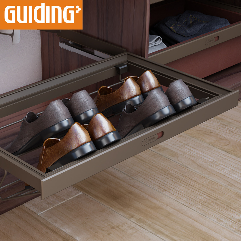 modern contemporary vertical shoe storage inside closet with dtc soft close dampened return shoe storage cabinet