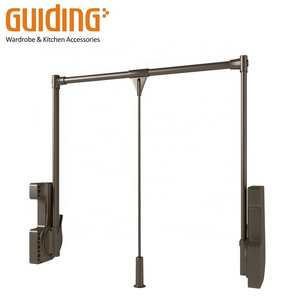 Guiding pantry unit pull out Moden Wardrobe pull-down rod with soft closing pull down wardrobe hanger