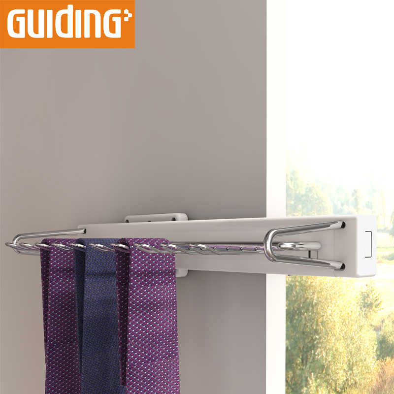 Factory Simply Easy Installed Side Mount Pull Out Sliding Tie And Belt Rack Organizer For Wardrobe Closet