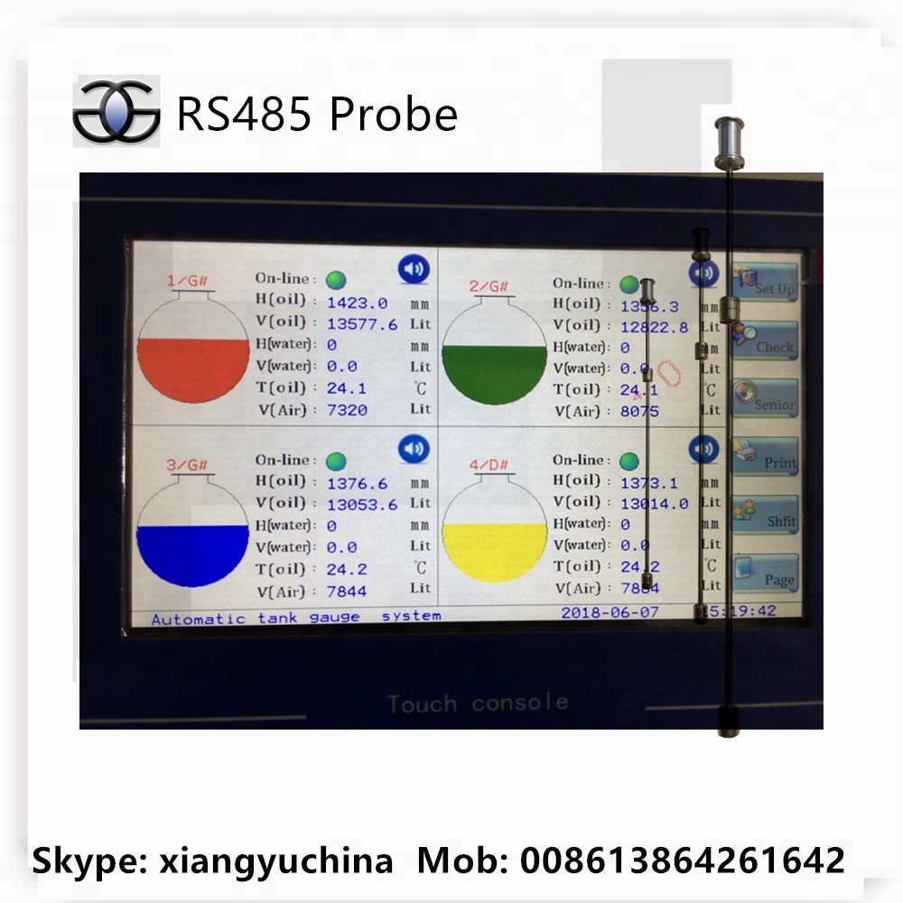 1-20meter High accuracy factory sell digital LPG/oil magnetostrictive float diesel level volume temperature automatic tank gauge