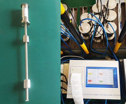 Gas station SS316L Tank Monitoring ATG 24V Magnetostrictive Probe,  float level gauge for petrol tanks