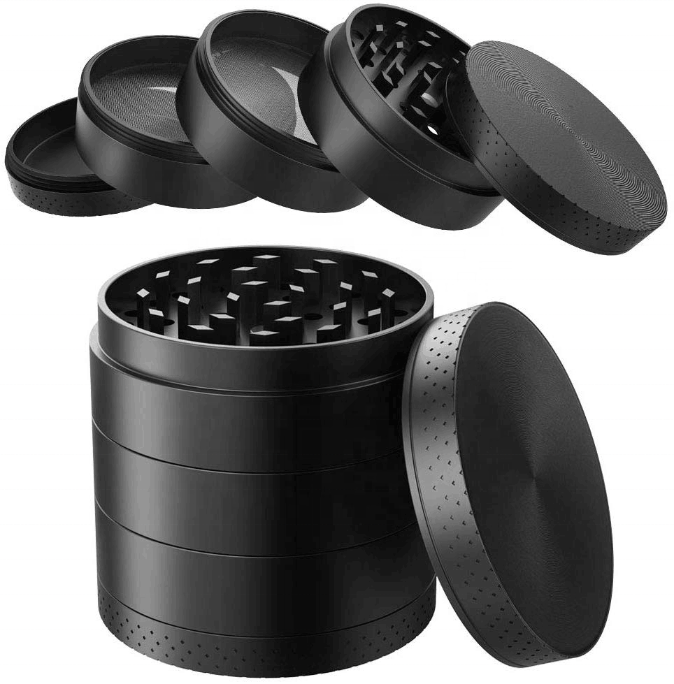 5 Piece Spice Herb Grinder Metal Grinder