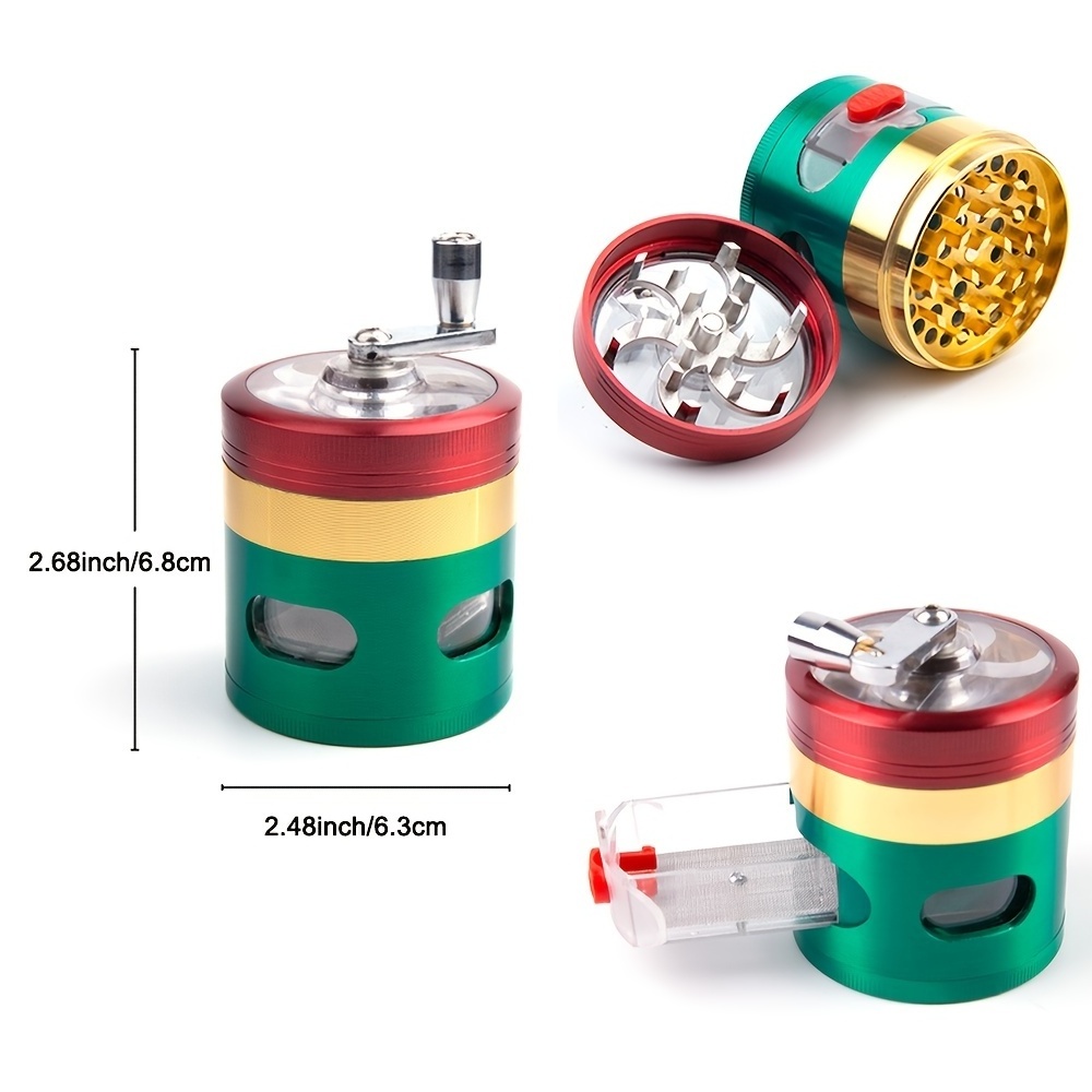 stainless steel metal large manuel tobacco chinese herb medicine grinder grinder for smoking