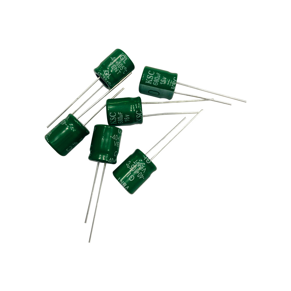 OEM/ODM 680uf 16v Aluminum Electrolytic Capacitor Rhos Low Leakage Current Direct Plug Aluminum Electrolytic Capacitor