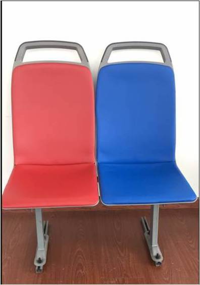 Plastic back steel legs city bus seat js018 passenger seat for Yutong Kinlong