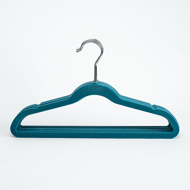 Chinese Supplier Metal Hooks Non Slip ABS Plastic Velvet Clothes Hangers