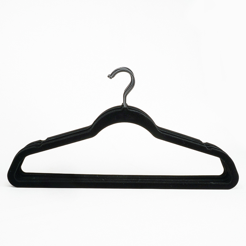 Chinese Supplier Metal Hooks Non Slip ABS Plastic Velvet Clothes Hangers