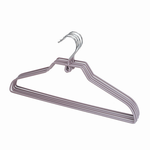 Hot Sale Non Slip Shirt Coat Light Weight  PVC Coated Wet Drying Metal Hanger