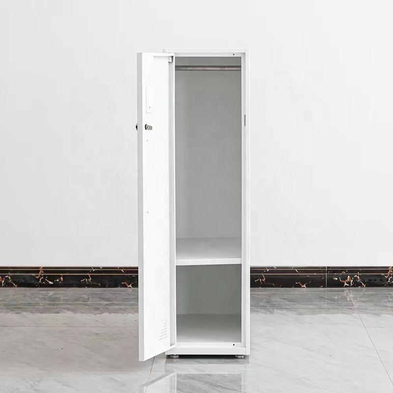 White Hot Selling Cloth Wardrobe Modern Design Locker Wardrobe Single Door Cloth Wardrobe