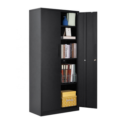 Utility Metal Wall Cabinet with Lock, Adjustable Shelf, and 2 Doors for... Utility Metal Wall Cabinet with Lock, Adjustable Shelf, and 2 Doors for...