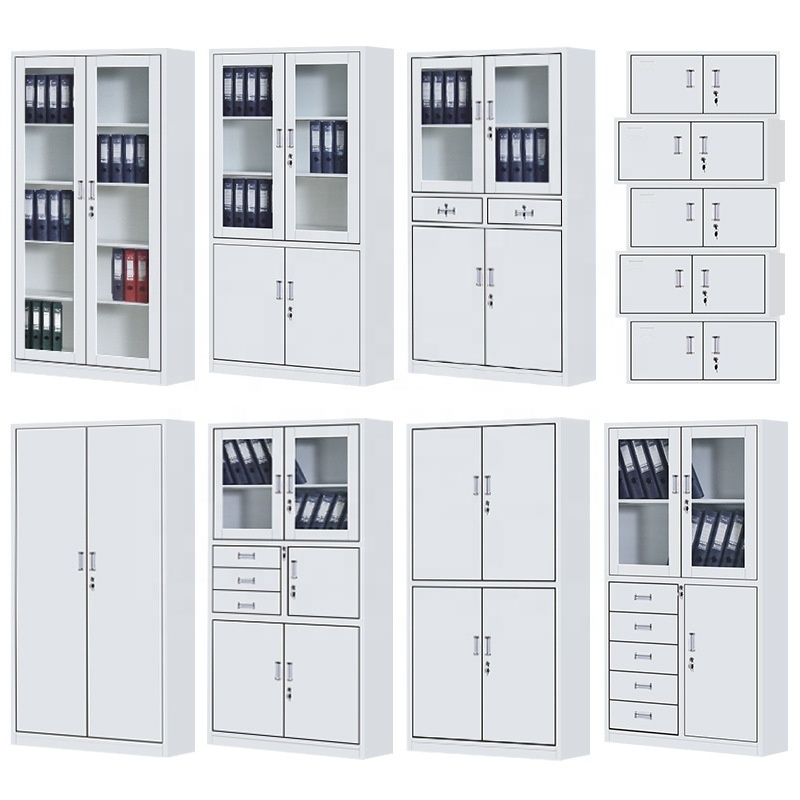 Assemble Required Metal Filing Cabinets Locking File Cabinet with Storage Shelves Legal/Letter/A4 Size Office File Cabinet