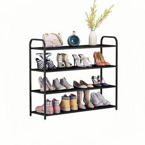 Simple dormitory household multi-layer storage shoe cabinet balcony wrought iron storage rack