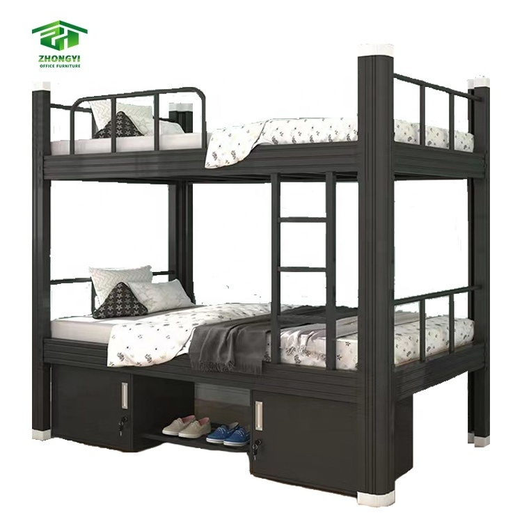 Heavy Duty Metal Bunkbed Kids Bedroom School Dormitory Hostels Double Bunk Bed for Kids Bunk Bed cama alta