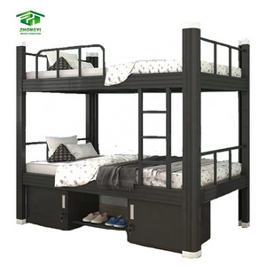 Heavy Duty Metal Bunkbed Kids Bedroom School Dormitory Hostels Double Bunk Bed for Kids Bunk Bed cama alta