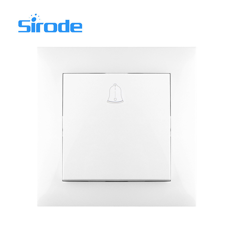 Sirode 9202 Series European Standard 250V Modern Grey Color 1 Gang 1 Way Electric Wall Light Switches And Sockets For Home