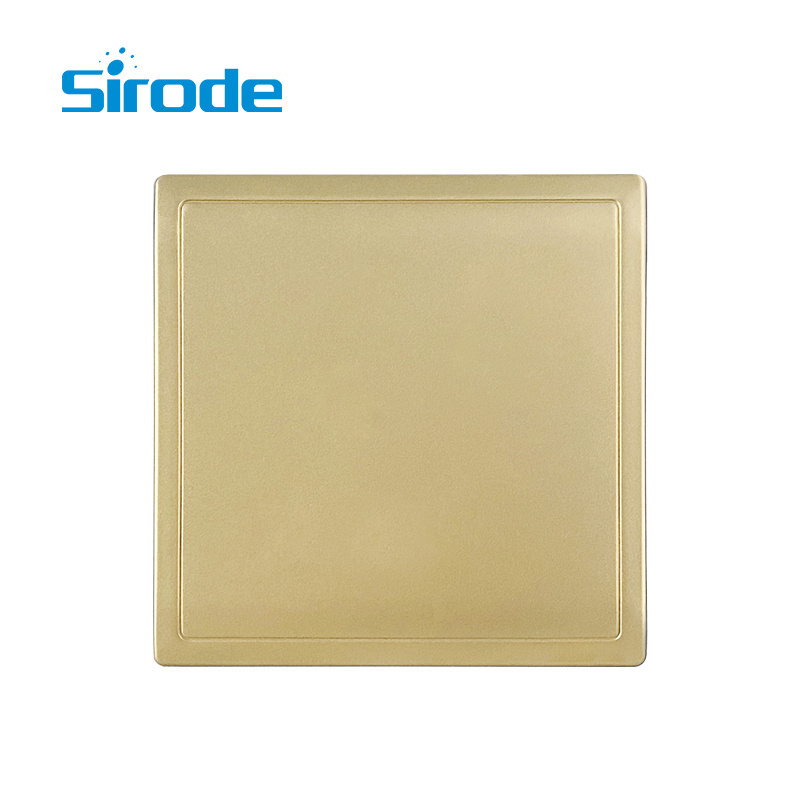 Sirode 211 Series British Standard Modern Grey Color Blank Control Panels Customized Electrical Wall Light Switch