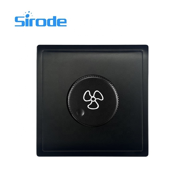 Sirode 211 Series UK Standard Modern Grey Color 250V Ceiling Fan Speed Control Electric Wall Switch And Socket For Home