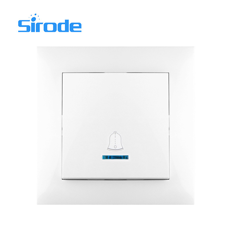 Sirode 9202 Series European Standard 250V Modern Grey Color 1 Gang 1 Way Electric Wall Light Switches And Sockets For Home