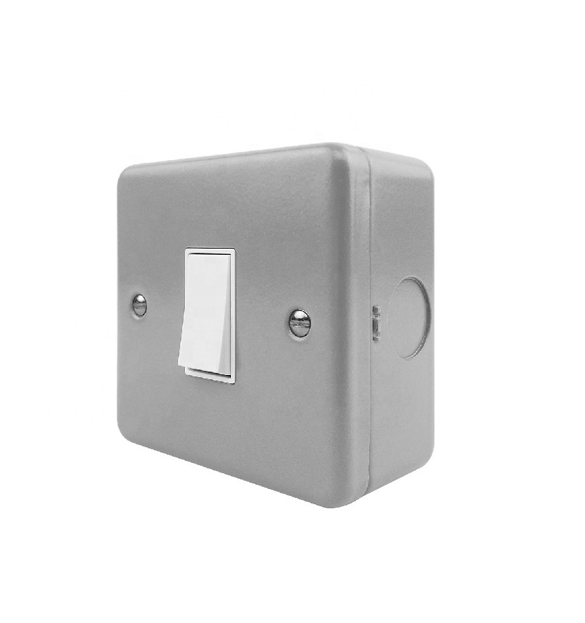 Sirode T6 Series British Standard Approved UK 13A Touch LED Double Power Point Electrical Wall Light Switch And Socket For Home