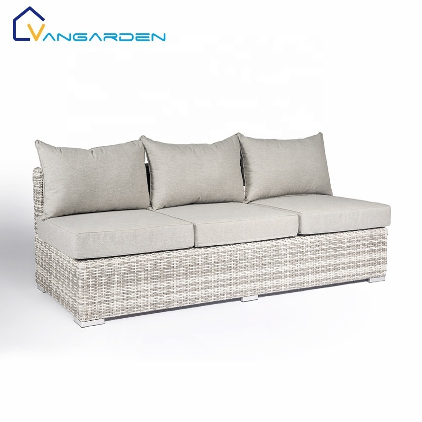 2024 Manufacturer Sectional Luxury Patio Garden Furniture Set Aluminum Rattan Outdoor Corner Sofa