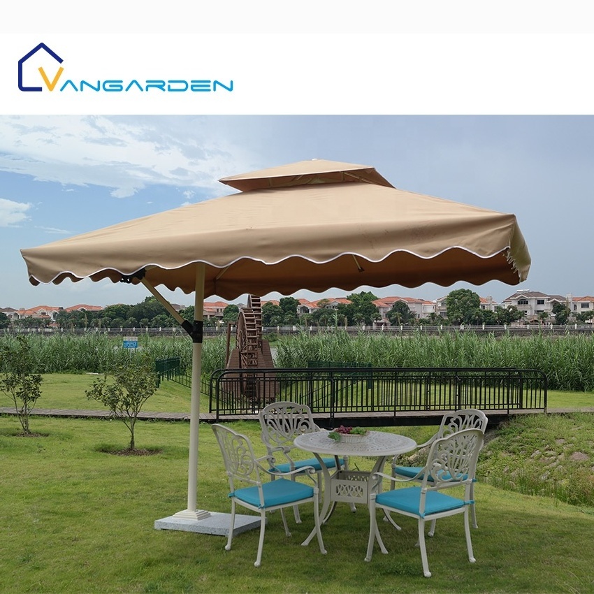 Wholesale Umbrella Big Patio Beach UV Resistance Square Parasol With Base