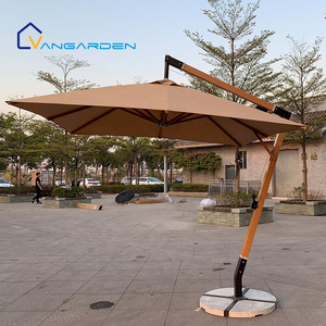 Outdoor Hotel Umbrella Pool Side Use Furniture Large Size UV Resistance Folding Square Umbrella